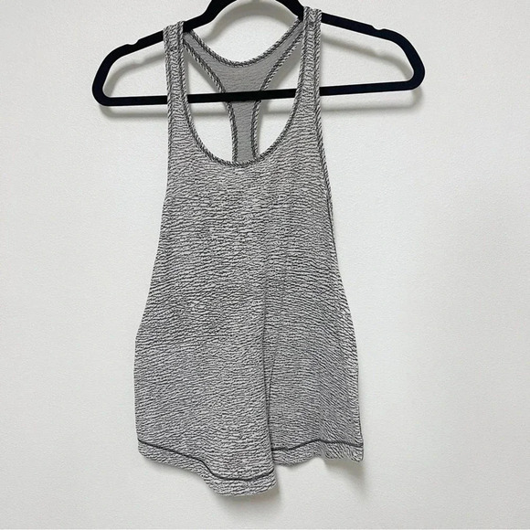 lululemon athletica Tops - Lululemon Textured Racerback Crop Tank Top - Workout Yoga Running Athletic